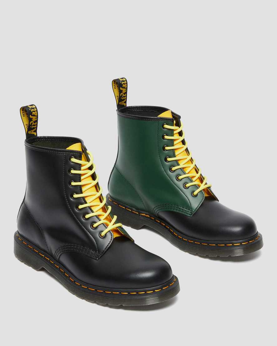Dr Martens 1460 Contrast Smooth Deri Dantel Up Erkek Bilek Boy Bot Siyah  Türkiye |  47935-LHZC