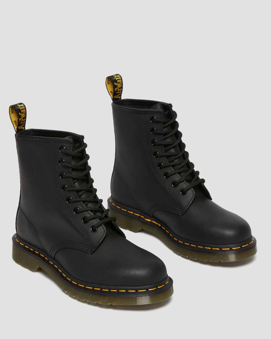 Dr Martens 1460 Greasy Deri Kadın Bağcıklı Bot Siyah  Türkiye |  93486-RGMJ