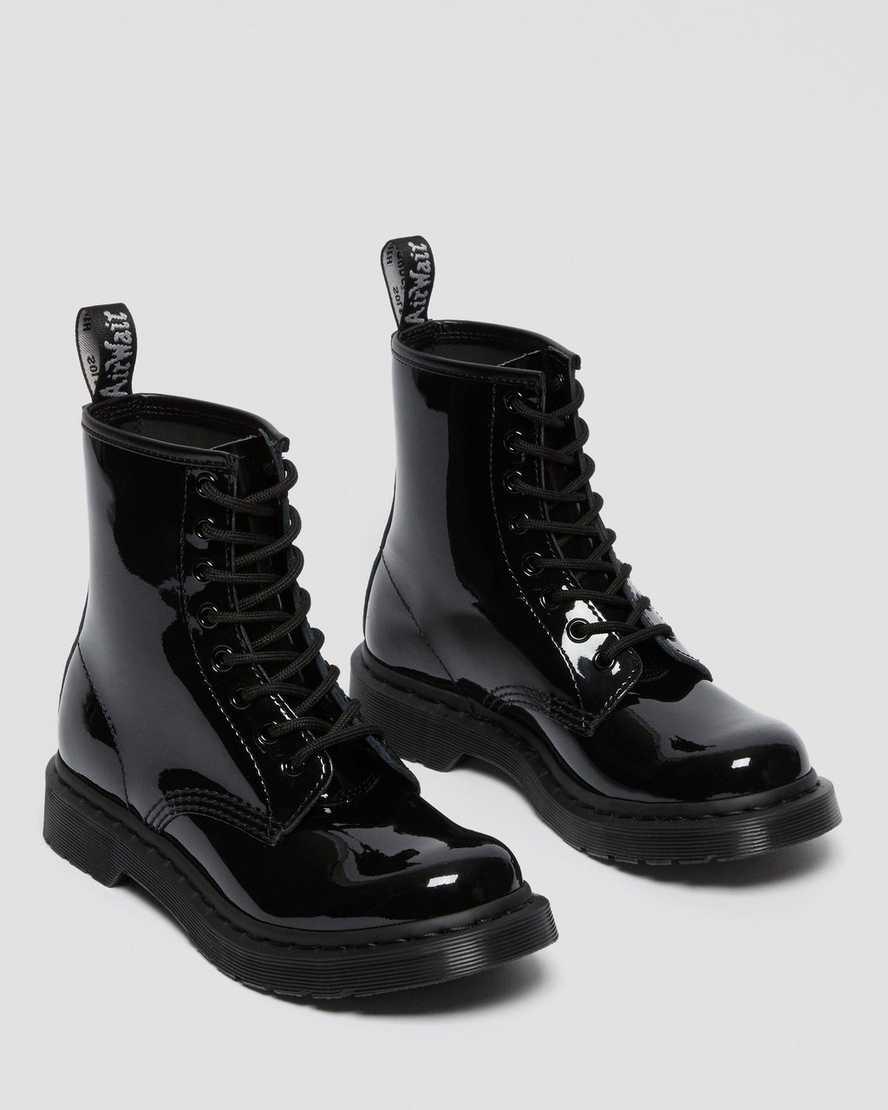 Dr Martens 1460 Mono Rugan Deri Dantel Up Kadın Bilek Boy Bot Siyah  Türkiye |  56024-BIPO