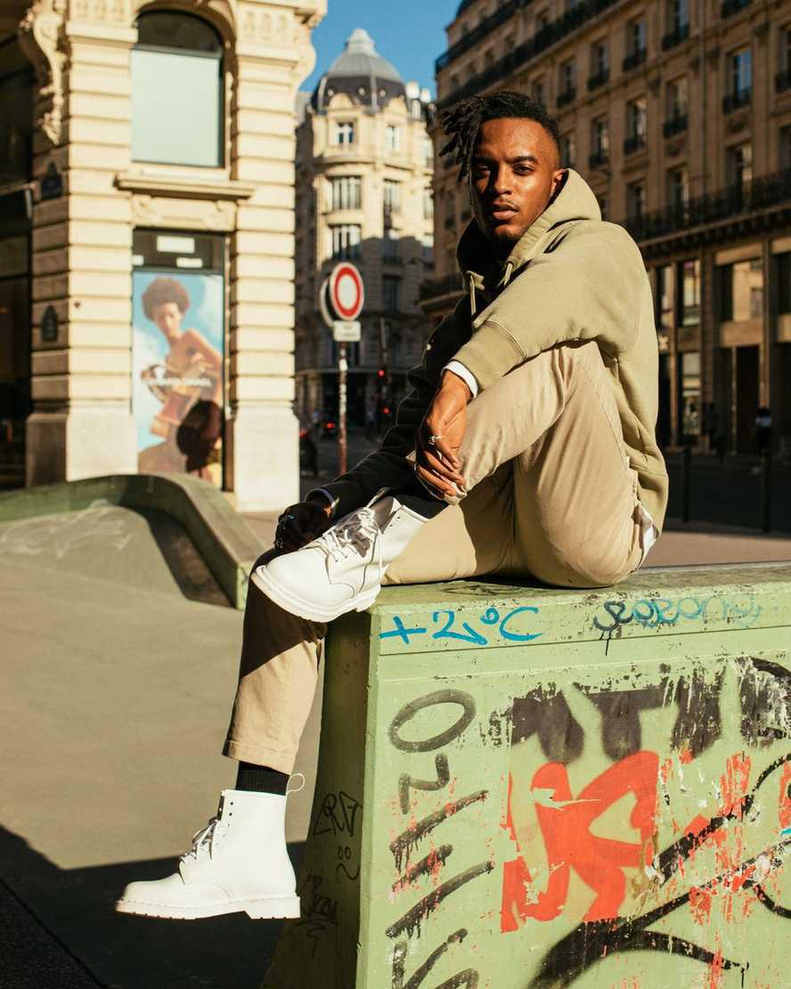 Dr Martens 1460 Mono Smooth Deri Kadın Bağcıklı Bot Beyaz  Türkiye |  82561-TFGR