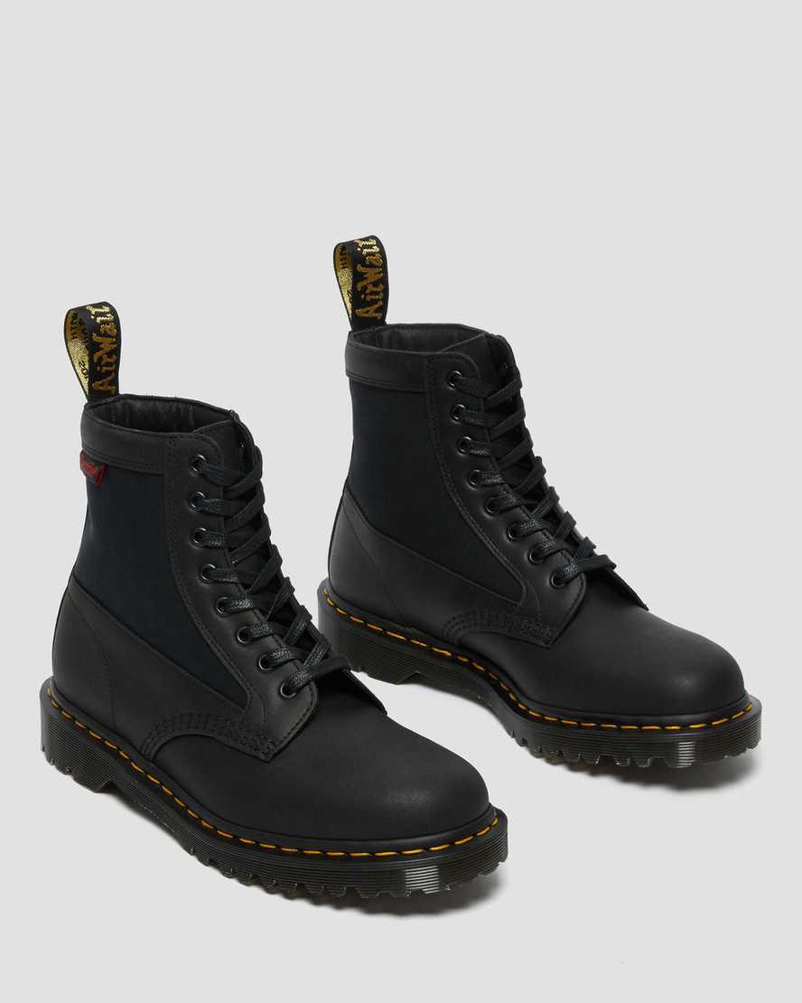 Dr Martens 1460 Panel Made in England Deri Dantel Up Erkek Bilek Boy Bot Siyah  Türkiye |  24760-QWLJ