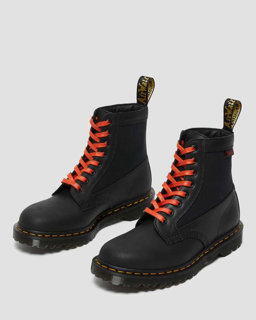 Dr Martens 1460 Panel Made in England Deri Dantel Up Erkek Bilek Boy Bot Siyah  Türkiye |  24760-QWLJ