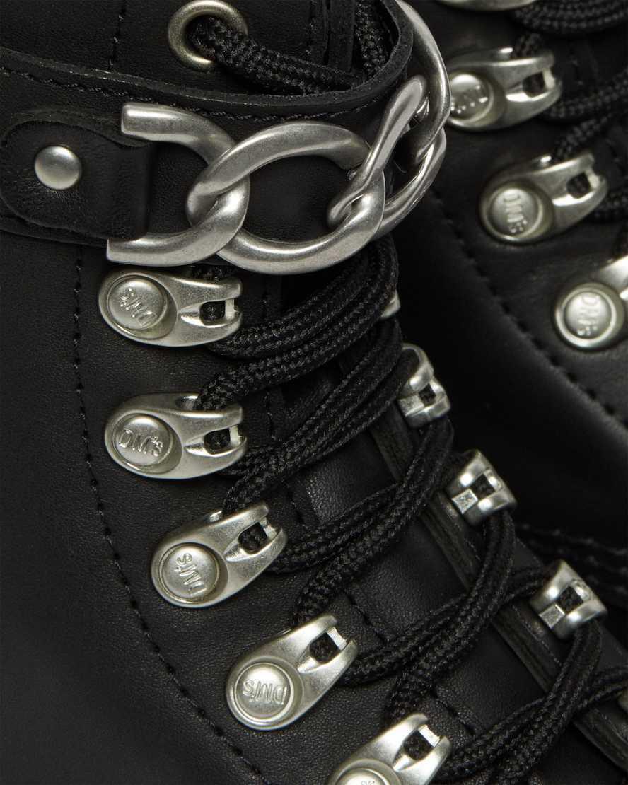 Dr Martens 1460 Pascal Chain Deri Kadın Bağcıklı Bot Siyah  Türkiye |  91578-ZOEJ