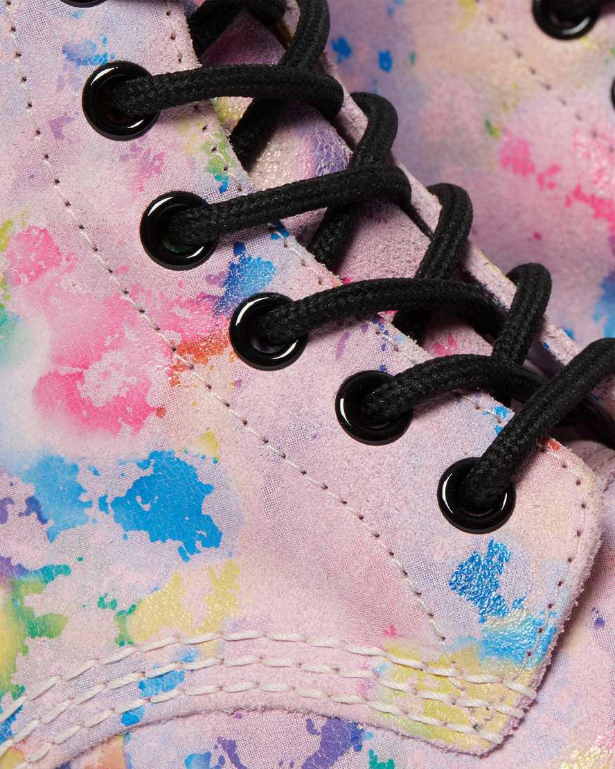 Dr Martens 1460 Pascal Confetti Süet Dantel Up Kadın Bilek Boy Bot Pembe  Türkiye |  73541-IBAS