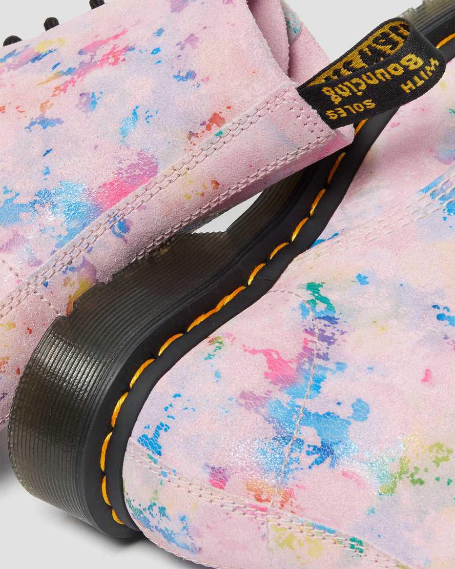 Dr Martens 1460 Pascal Confetti Süet Dantel Up Kadın Bilek Boy Bot Pembe  Türkiye |  73541-IBAS
