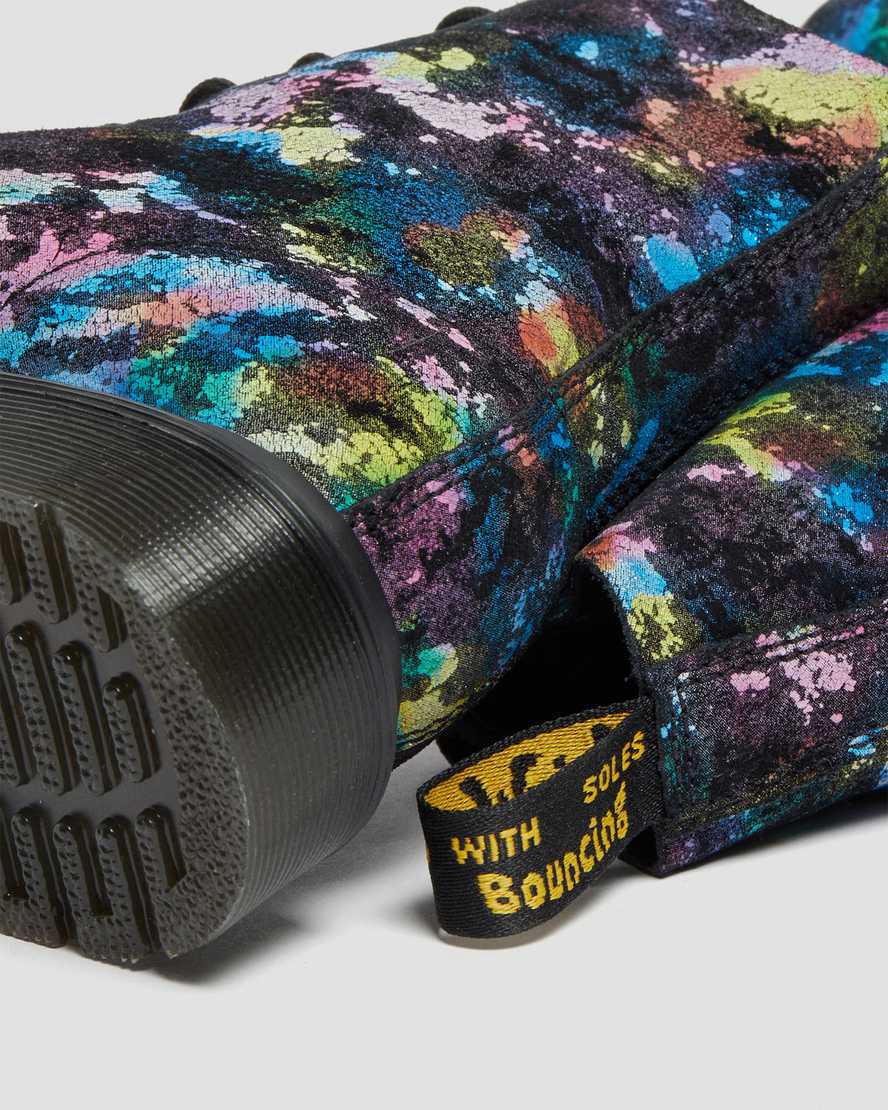 Dr Martens 1460 Pascal Confetti Süet Dantel Up Kadın Bilek Boy Bot Siyah  Türkiye |  83052-AMSE