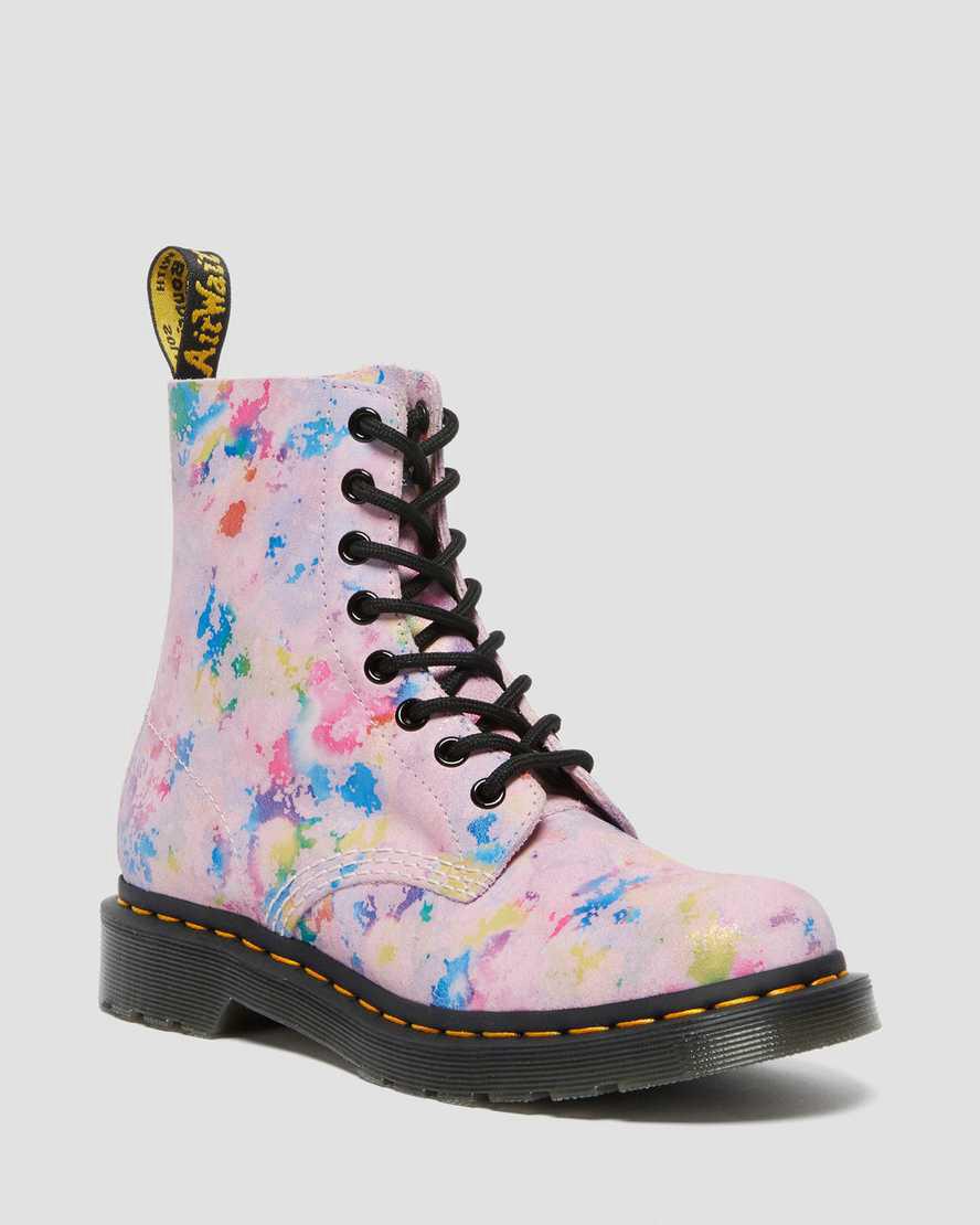 Dr Martens 1460 Pascal Confetti Süet Kadın Bağcıklı Bot Pembe  Türkiye |  28417-QIKM