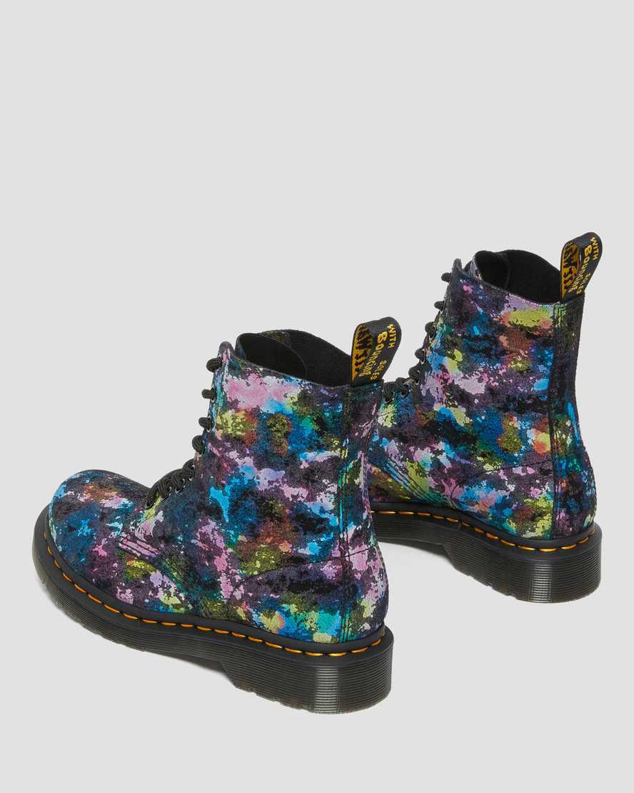 Dr Martens 1460 Pascal Confetti Süet Kadın Bağcıklı Bot Siyah  Türkiye |  45913-NASI
