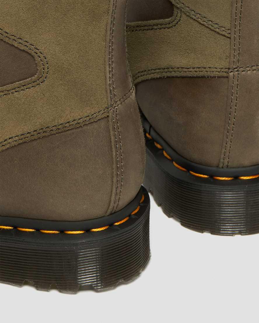 Dr Martens 1460 Pascal Deri & Süet Dantel Up Erkek Bilek Boy Bot Zeytin Yeşili  Türkiye |  65142-CZOM