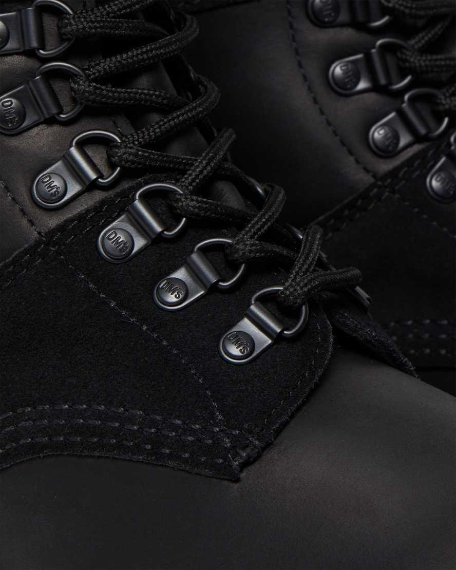 Dr Martens 1460 Pascal Deri & Süet Dantel Up Erkek Bilek Boy Bot Siyah  Türkiye |  82934-QDCB