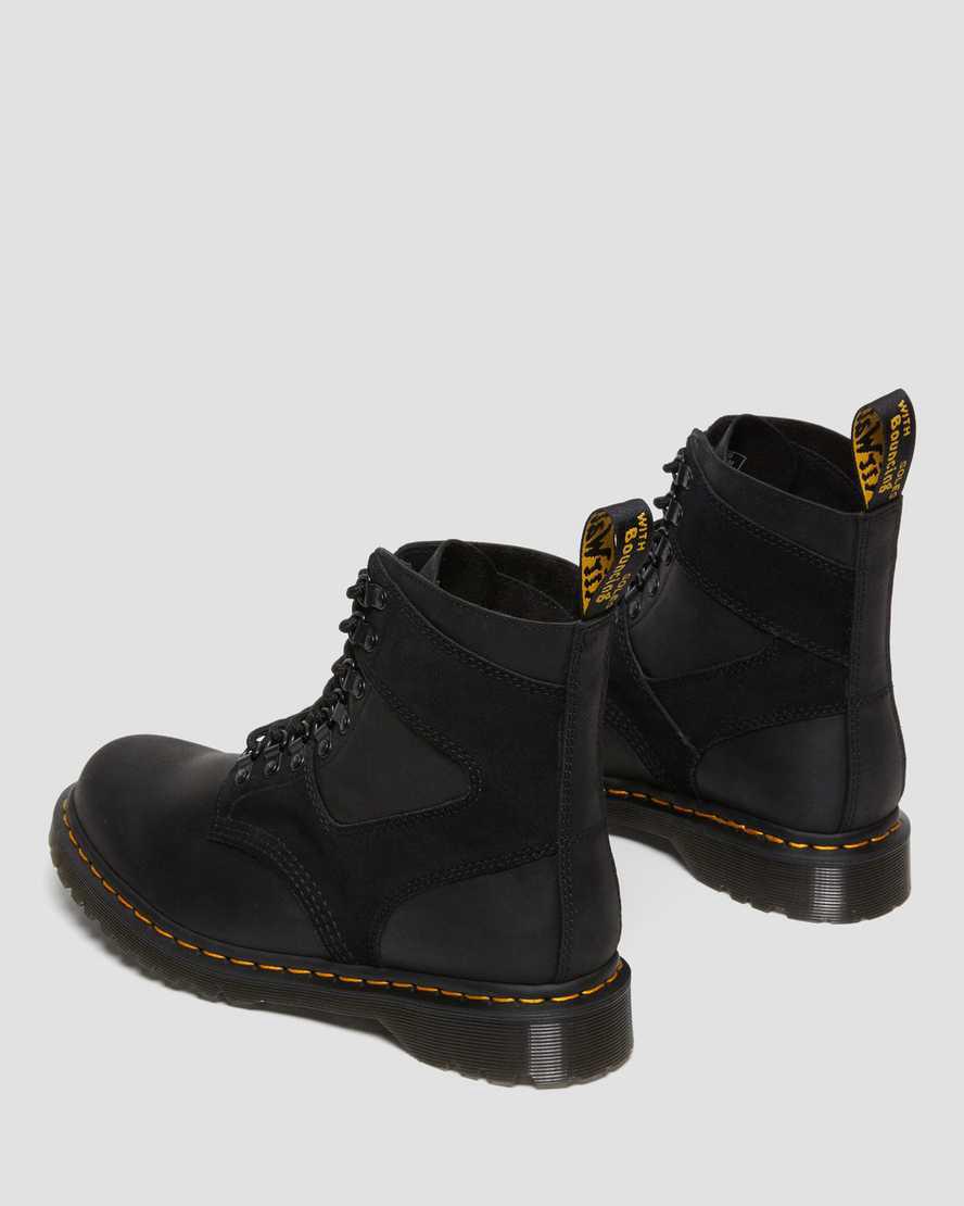 Dr Martens 1460 Pascal Deri & Süet Dantel Up Erkek Bilek Boy Bot Siyah  Türkiye |  82934-QDCB