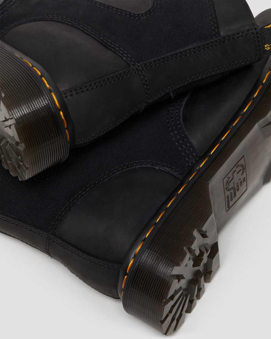 Dr Martens 1460 Pascal Deri & Süet Dantel Up Erkek Bilek Boy Bot Siyah  Türkiye |  82934-QDCB