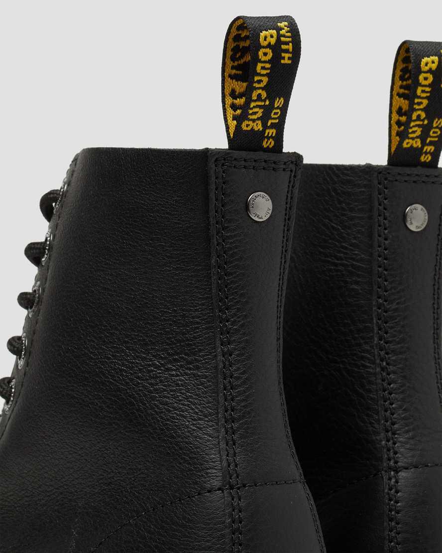 Dr Martens 1460 Pascal Max Deri Kadın Kalın Taban Bot Siyah  Türkiye |  26431-PZDJ