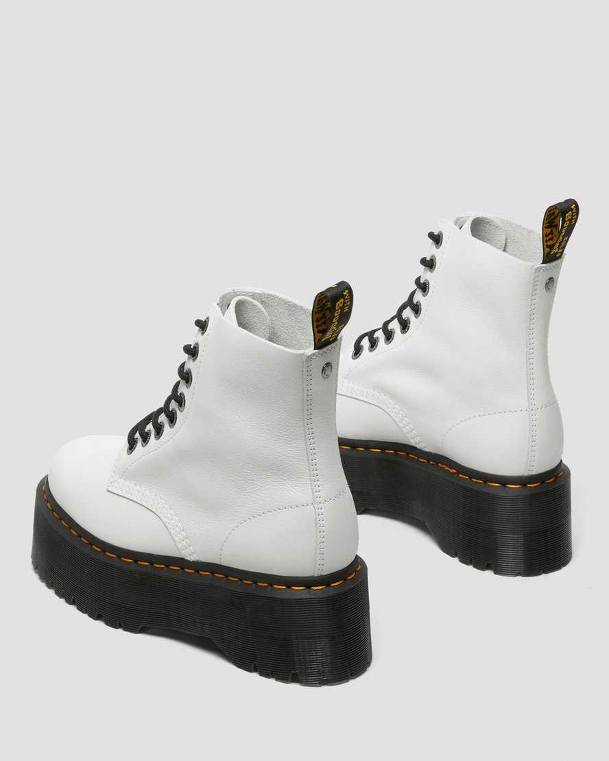 Dr Martens 1460 Pascal Max Deri Kadın Kalın Taban Bot Beyaz  Türkiye |  98756-AXDK