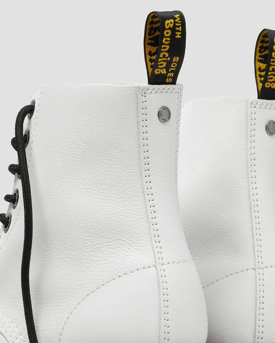 Dr Martens 1460 Pascal Max Deri Platform Kadın Bağcıklı Bot Beyaz  Türkiye |  85729-PRUL