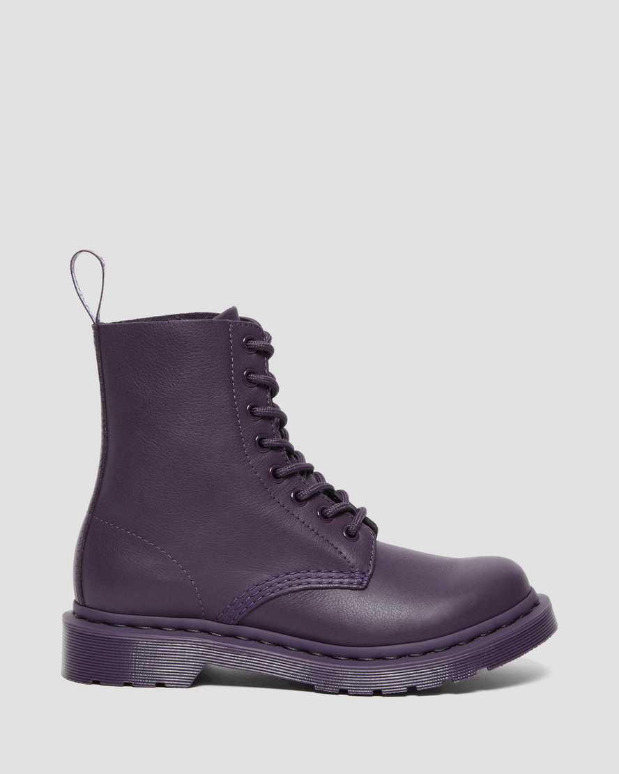 Dr Martens 1460 Pascal Mono Dantel Up Kadın Bilek Boy Bot Blackcurrant  Türkiye |  46517-UERG