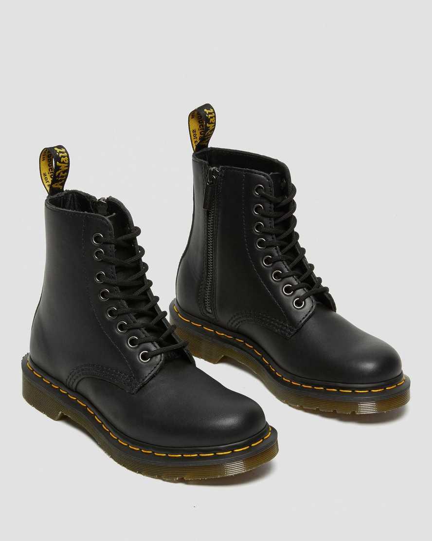 Dr Martens 1460 Pascal Nappa Fermuarlı Kadın Bilek Boy Bot Siyah  Türkiye |  61823-TAME
