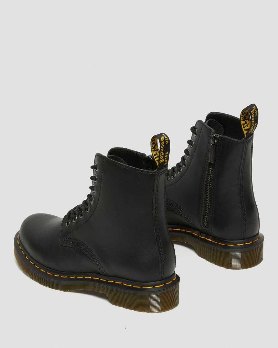 Dr Martens 1460 Pascal Nappa Fermuarlı Kadın Bağcıklı Bot Siyah  Türkiye |  63912-XTOD