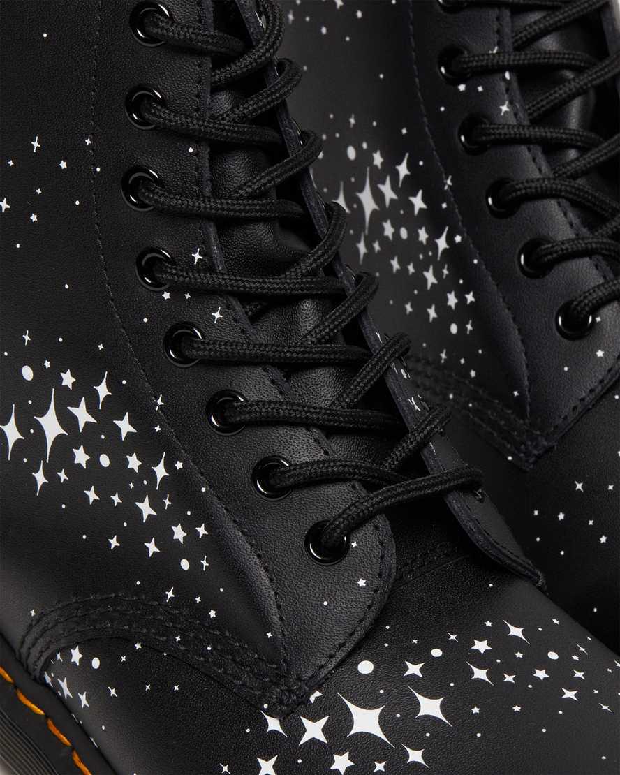 Dr Martens 1460 Pascal Stars Deri Erkek Bağcıklı Bot Siyah  Türkiye |  03759-SDJL