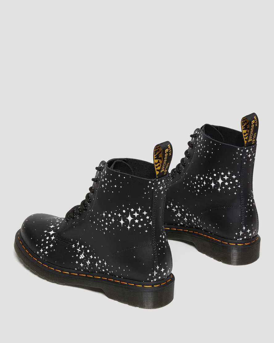 Dr Martens 1460 Pascal Stars Deri Erkek Bağcıklı Bot Siyah  Türkiye |  03759-SDJL
