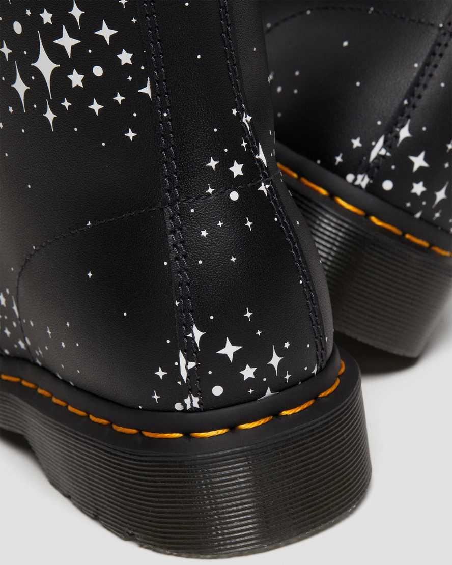 Dr Martens 1460 Pascal Stars Deri Erkek Bağcıklı Bot Siyah  Türkiye |  03759-SDJL