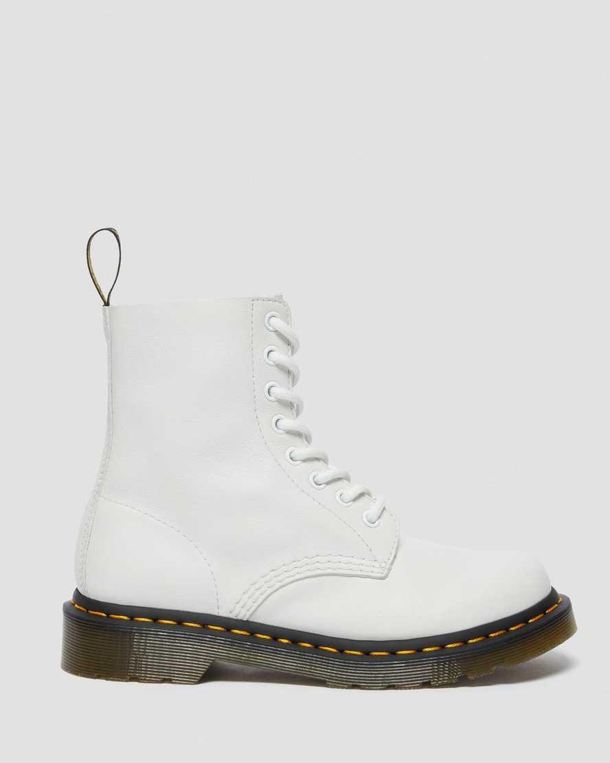 Dr Martens 1460 Pascal Virginia Deri Kadın Bağcıklı Bot Beyaz  Türkiye |  34821-AWVU