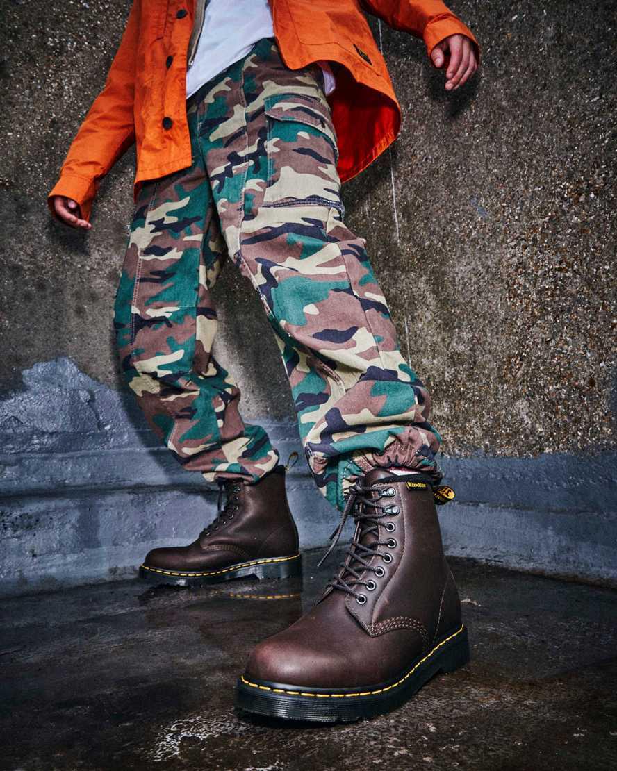 Dr Martens 1460 Pascal Warmwair Deri Dantel Up Erkek Kışlık Botlar Koyu Kahverengi  Türkiye |  91523-JCML