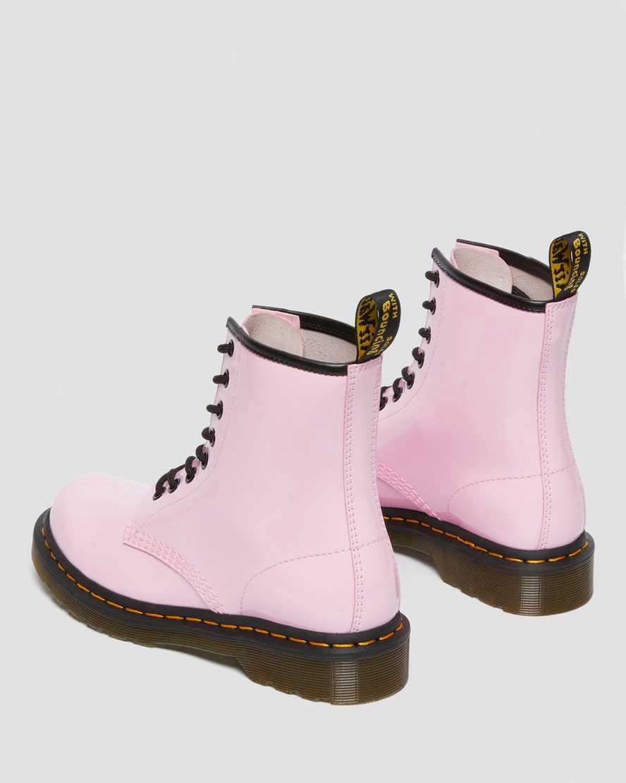 Dr Martens 1460 Rugan Deri Dantel Up Kadın Bilek Boy Bot Pembe  Türkiye |  23187-VGSP