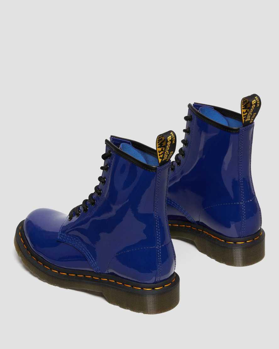 Dr Martens 1460 Rugan Deri Dantel Up Kadın Bilek Boy Bot Mavi  Türkiye |  38054-LPJF