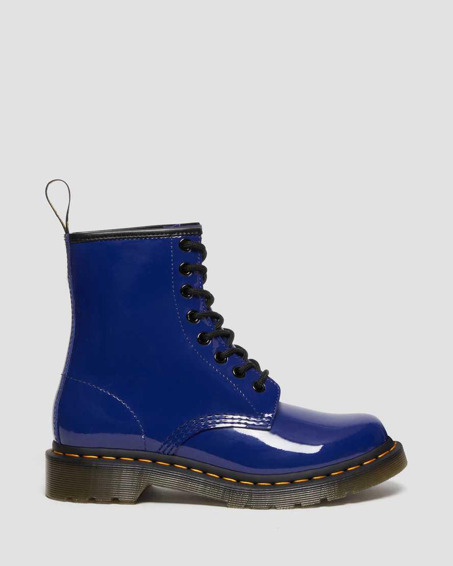 Dr Martens 1460 Rugan Deri Dantel Up Kadın Bilek Boy Bot Mavi  Türkiye |  38054-LPJF