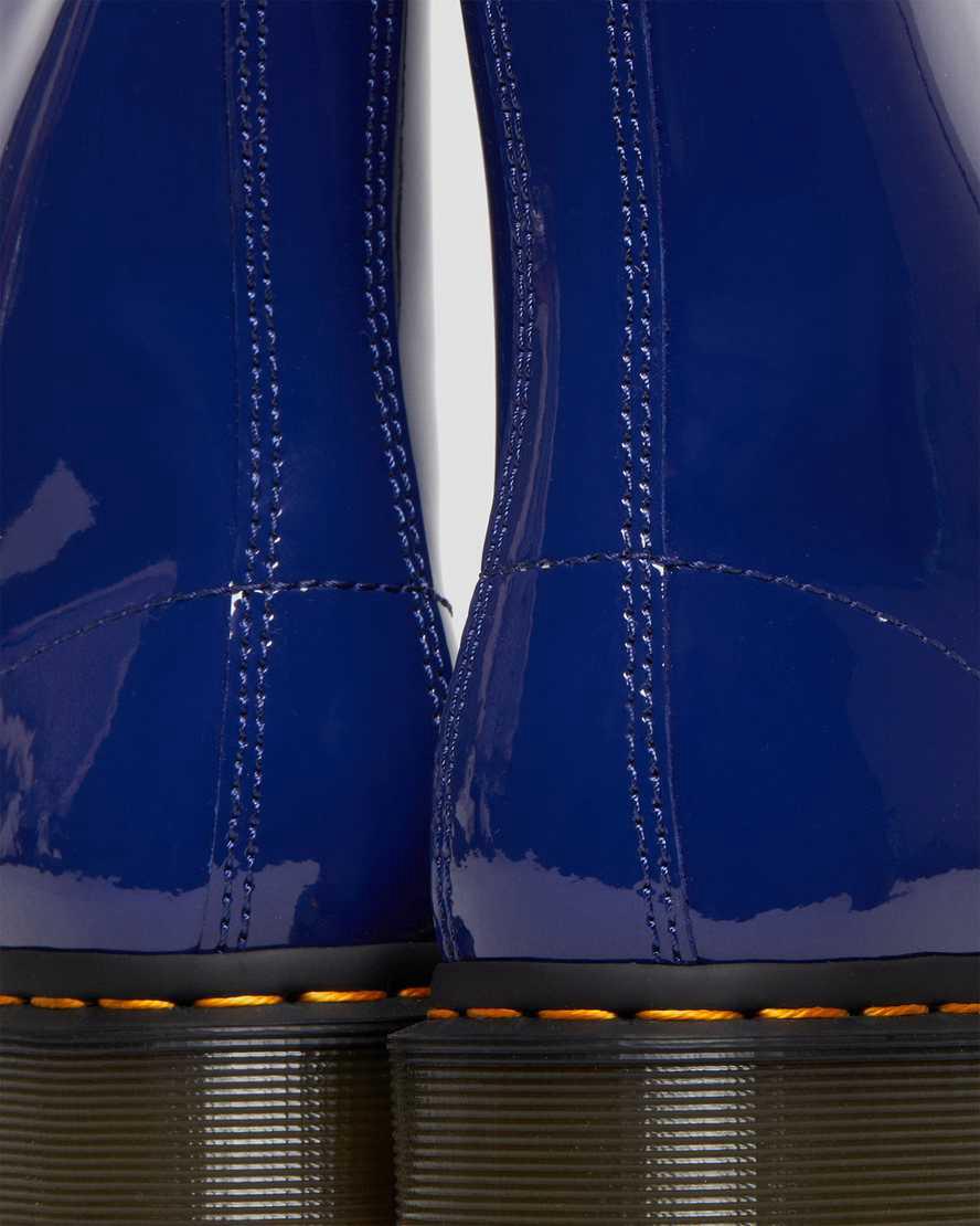 Dr Martens 1460 Rugan Deri Dantel Up Kadın Bilek Boy Bot Mavi  Türkiye |  38054-LPJF