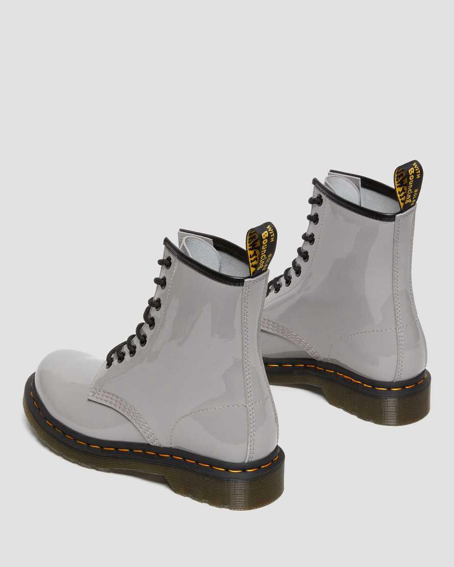 Dr Martens 1460 Rugan Deri Kadın Bağcıklı Bot Gri  Türkiye |  89142-MOAD