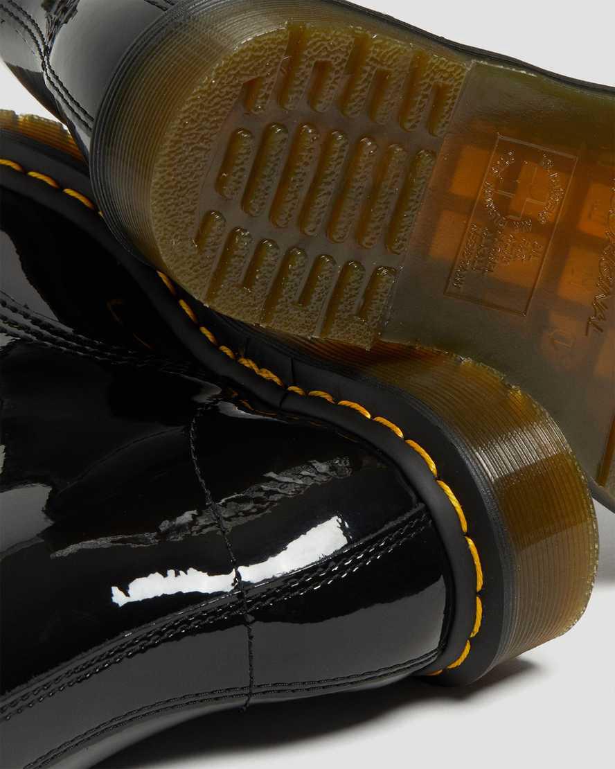 Dr Martens 1460 Rugan Deri Kadın Bağcıklı Bot Siyah  Türkiye |  89415-ZADO