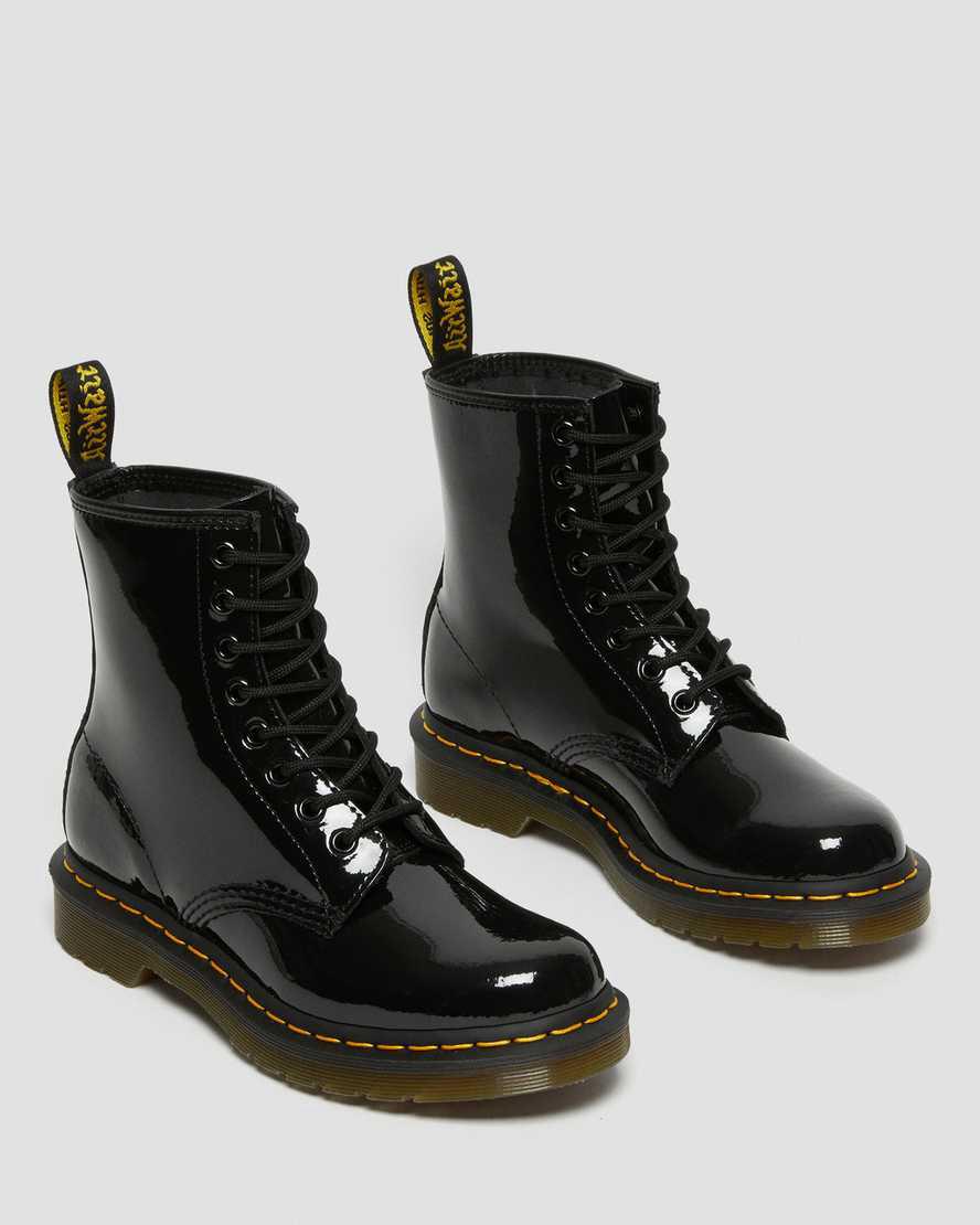 Dr Martens 1460 Rugan Deri Kadın Bağcıklı Bot Siyah  Türkiye |  89415-ZADO