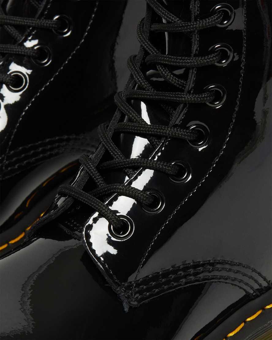 Dr Martens 1460 Rugan Deri Kadın Bağcıklı Bot Siyah  Türkiye |  89415-ZADO