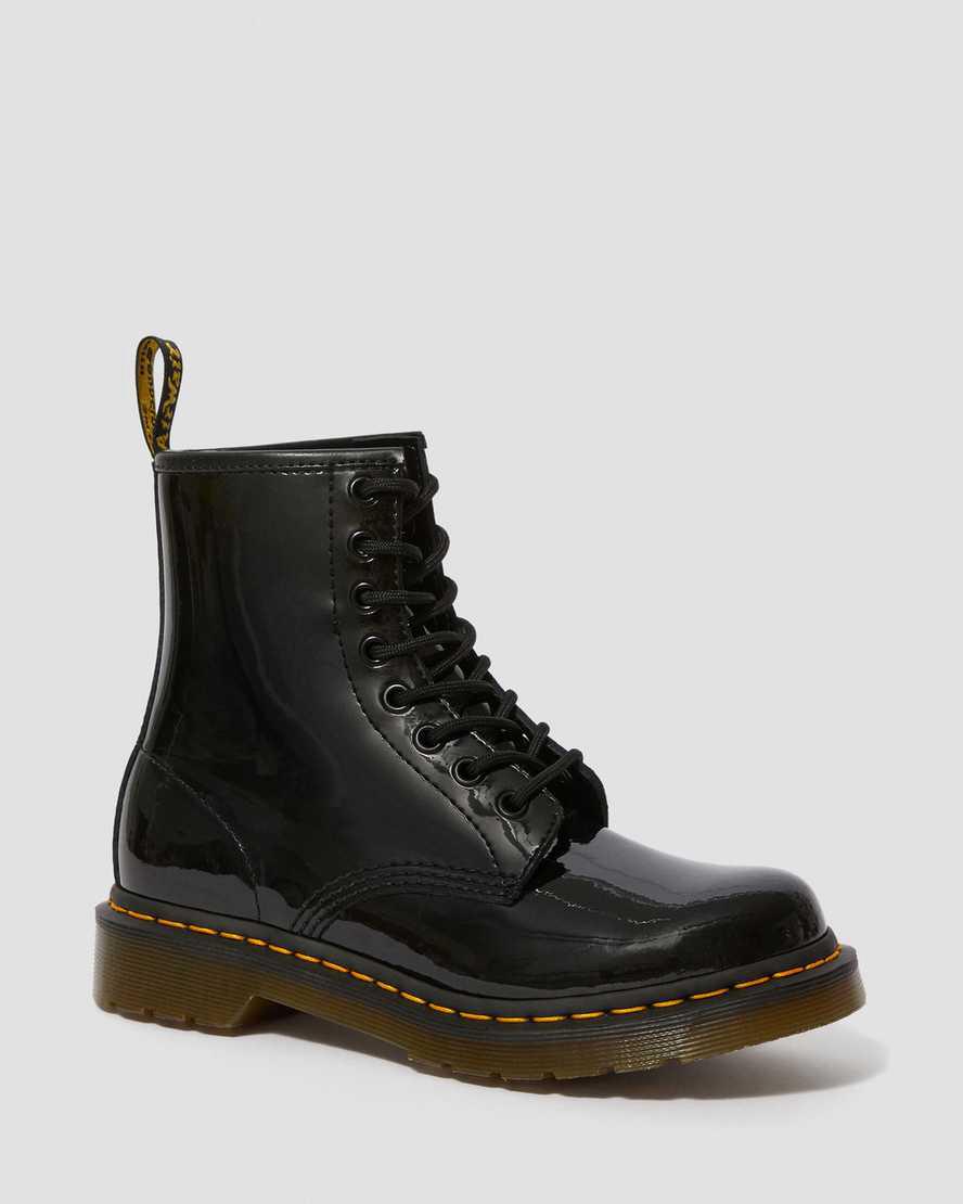 Dr Martens 1460 Rugan Deri Kadın Bağcıklı Bot Siyah  Türkiye |  89415-ZADO