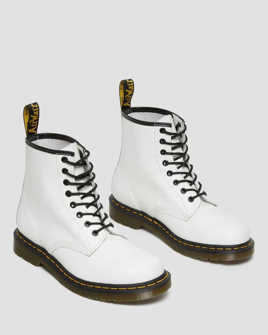 Dr Martens 1460 Smooth Deri Kadın Bağcıklı Bot Beyaz  Türkiye |  05471-QYSD