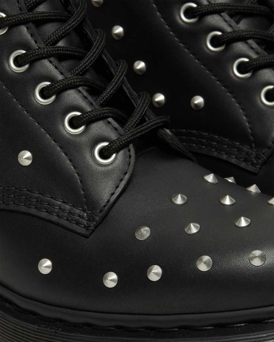 Dr Martens 1460 Stud Wanama Deri Erkek Bağcıklı Bot Siyah  Türkiye |  39781-VMLC