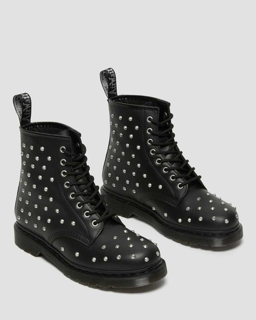 Dr Martens 1460 Stud Wanama Deri Erkek Bağcıklı Bot Siyah  Türkiye |  39781-VMLC