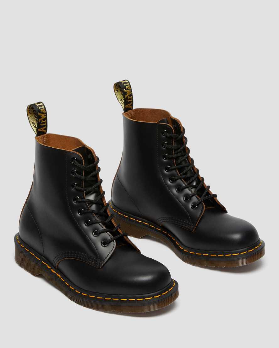 Dr Martens 1460 Vintage Made in England Dantel Up Kadın Bilek Boy Bot Siyah  Türkiye |  08169-SRHF