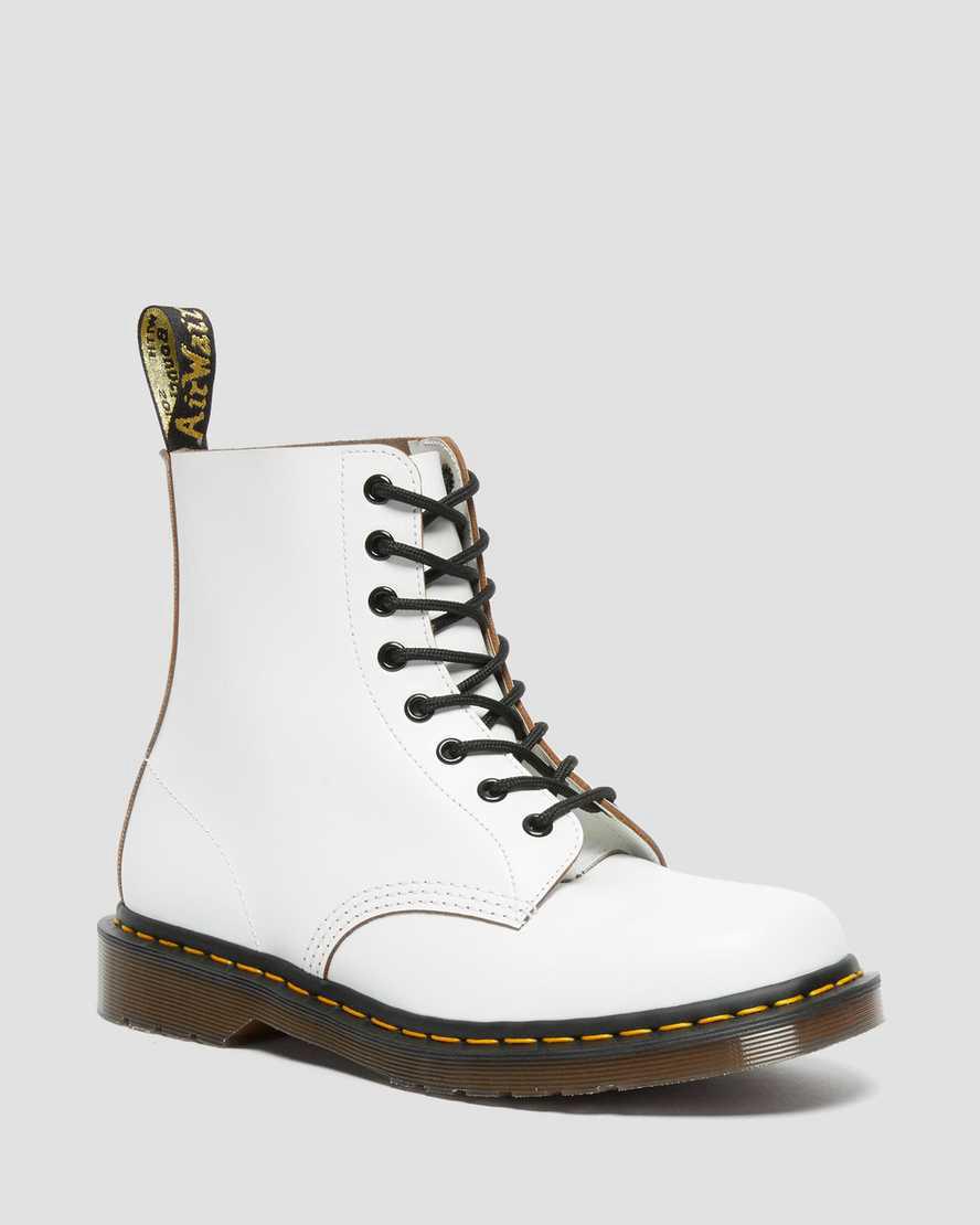 Dr Martens 1460 Vintage Made in England Dantel Up Erkek Bilek Boy Bot Beyaz  Türkiye |  28316-CFWT