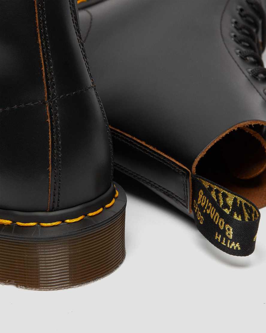 Dr Martens 1460 Vintage Made in England Dantel Up Erkek Bilek Boy Bot Siyah  Türkiye |  63942-QHBV