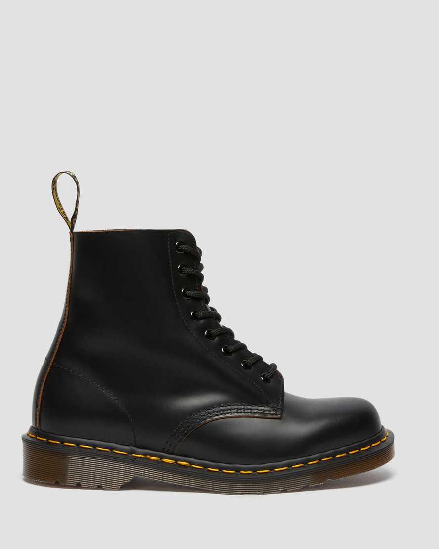 Dr Martens 1460 Vintage Made in England Dantel Up Erkek Bilek Boy Bot Siyah  Türkiye |  63942-QHBV
