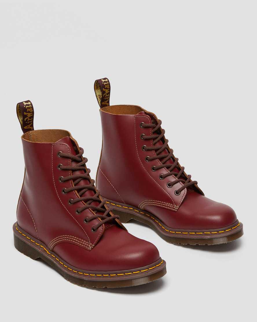 Dr Martens 1460 Vintage Made in England Dantel Up Erkek Bilek Boy Bot Kırmızı  Türkiye |  64725-DBNG