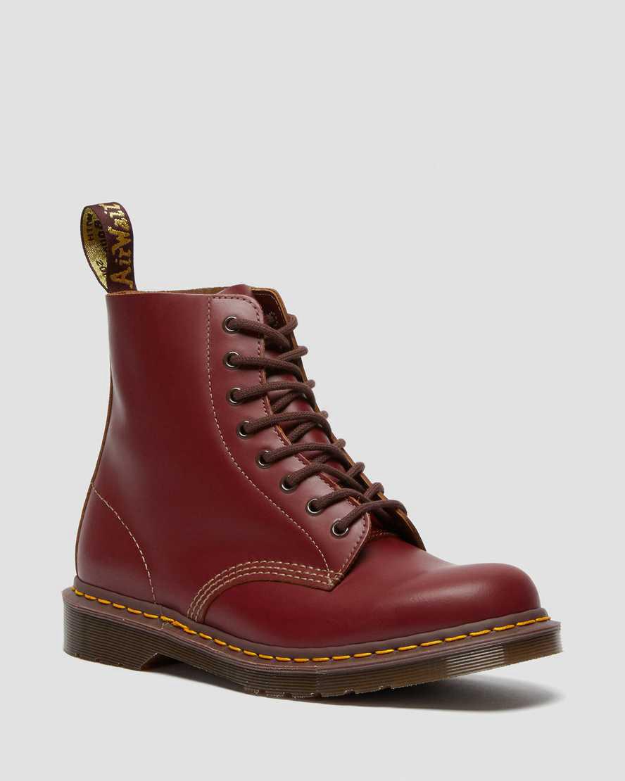 Dr Martens 1460 Vintage Made in England Dantel Up Erkek Bilek Boy Bot Kırmızı  Türkiye |  64725-DBNG