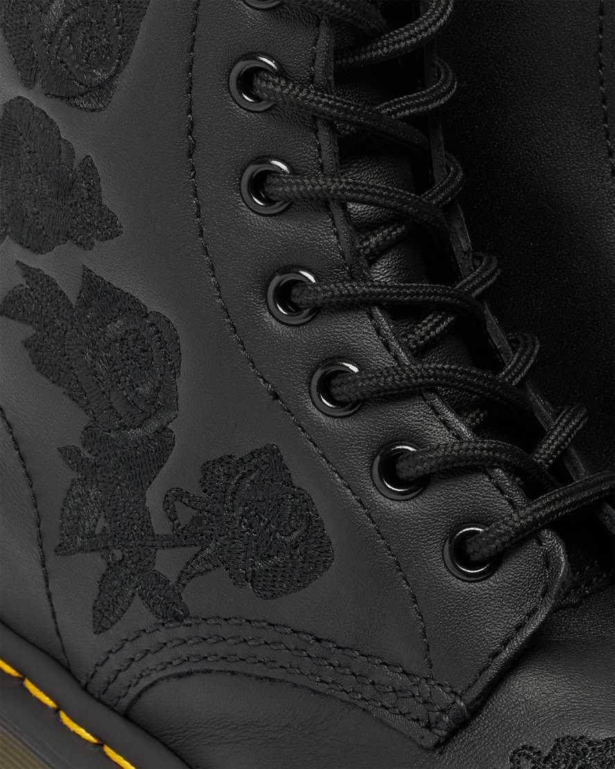 Dr Martens 1460 Vonda Mono Floral Kadın Bilek Boy Bot Siyah  Türkiye |  51309-MLKZ