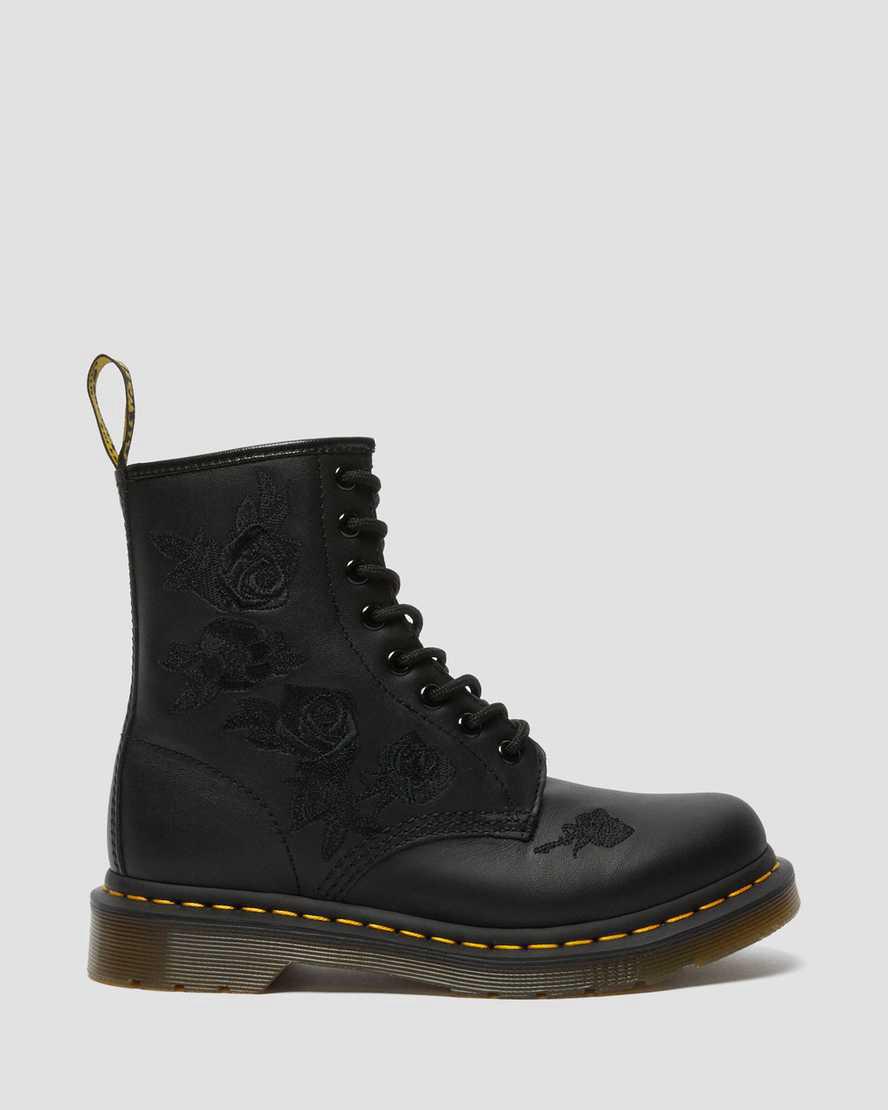 Dr Martens 1460 Vonda Mono Floral Kadın Bilek Boy Bot Siyah  Türkiye |  51309-MLKZ