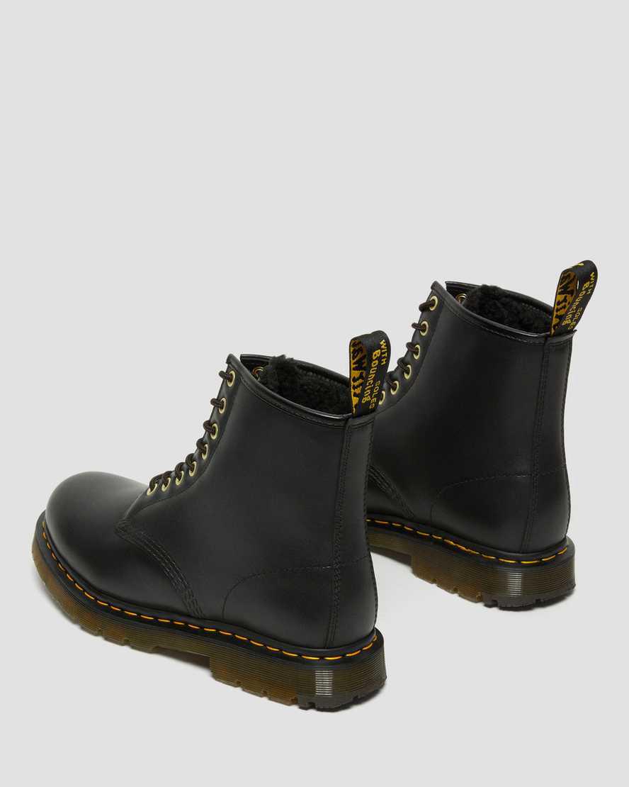 Dr Martens 1460 Wintergrip Deri Dantel Up Erkek Kışlık Botlar Siyah  Türkiye |  63795-REZA