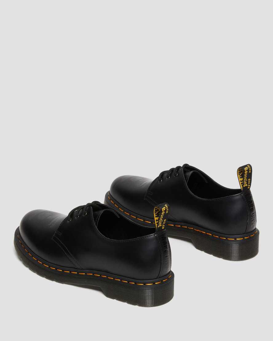 Dr Martens 1461 AAPE Smooth Deri Kadın Oxford Ayakkabı Siyah  Türkiye |  45026-TMWV