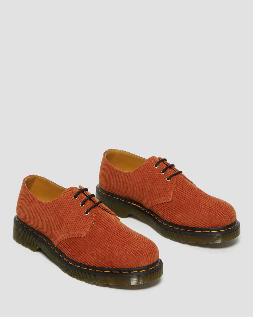 Dr Martens 1461 Corduroy Kadın Oxford Ayakkabı Turuncu  Türkiye |  83796-SCYR